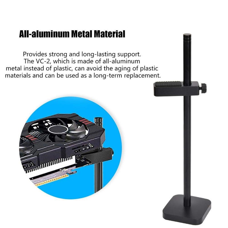 Pomya Graphics Card GPU Brace Support, Holder Bracket, Portable Aluminum Polishing Graphics Card Holder Stand Jack Adjustable Bracket Support (Black) - Image 2